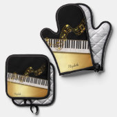 Ovenwanten en pottenhouders ovenwant & pannenlap set (Voorkant / Achterkant)