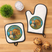 Ovenwanten en pottenhouders ovenwant & pannenlap set (Top down)