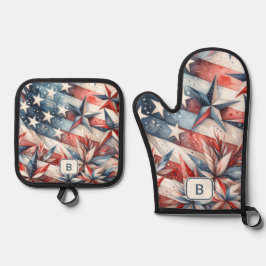 Ovenwanten en pottenhouders ovenwant & pannenlap set