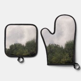 Ovenwanten en pottenhouders ovenwant & pannenlap set