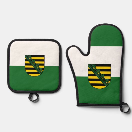Ovenwanten en pottenhouders ovenwant & pannenlap set (Voorkant)