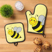 Ovenwanten en pottenhouders ovenwant & pannenlap set (Top down)