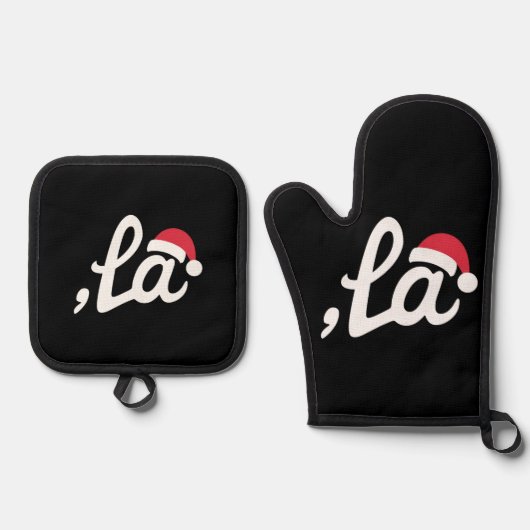 Ovenwanten en pottenhouders ovenwant & pannenlap set (Voorkant)