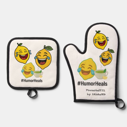 Ovenwanten en pottenhouders ovenwant & pannenlap set (Voorkant)