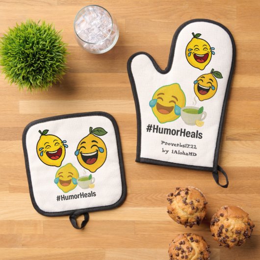 Ovenwanten en pottenhouders ovenwant & pannenlap set (Top down)