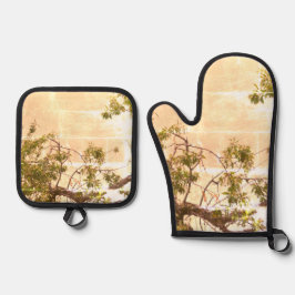 Ovenwanten en pottenhouders ovenwant & pannenlap set