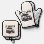 Ovenwanten & Pot Houders Ovenwant & Pannenlap Set (Voorkant / Achterkant)