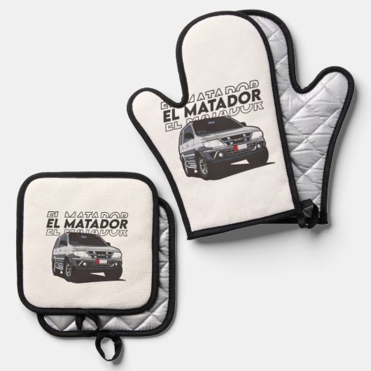 Ovenwanten & Pot Houders Ovenwant & Pannenlap Set (Voorkant / Achterkant)