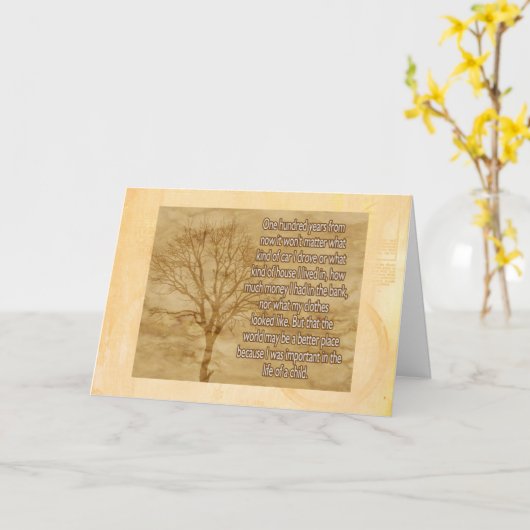 Over 100 jaar *** kaart (Gele Bloem)