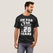 over 20 jaar Golfspeler Golfer 20th Birthd T-shirt (Voorkant volledig)