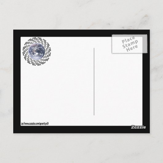 Over 80 dagen over de hele wereld briefkaart (Achterkant)