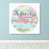 Over 80 dagen over de hele wereld canvas afdruk (Insitu (Houten vloer))