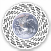 Over 80 dagen over de hele wereld sticker (Voorkant)