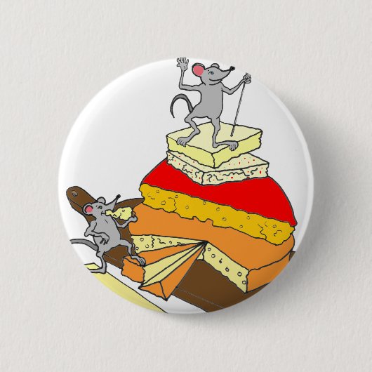 Over-Achiever Cheese Lover Ronde Button 5,7 Cm (Voorkant)