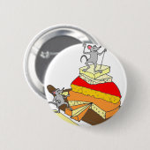 Over-Achiever Cheese Lover Ronde Button 5,7 Cm (Voorkant /achterkant)
