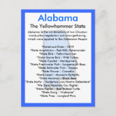 Over Alabama Briefkaart (Voorkant)
