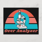 Over Analist - Microscopisch Lab Tech Briefkaart (Voorkant)