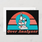 Over Analyzer - Microscopische laboratoriumtechnol Briefkaart (Voorkant / Achterkant)