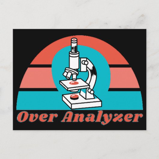 Over Analyzer - Microscopische laboratoriumtechnol Briefkaart (Voorkant)