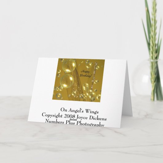 Over Angel Wings Kaart (Achterkant)