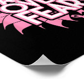 Over angst Borstkanker Bewustzijn Christelijk roze Poster (Hoek)