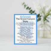 Over Arizona Briefkaart (Staand voorkant)