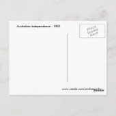 Over Australië Briefkaart (Achterkant)
