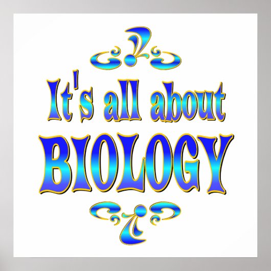 OVER BIOLOGIE POSTER (Voorkant)