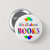 Over Boeken Ronde Button 5,7 Cm (Voorkant /achterkant)