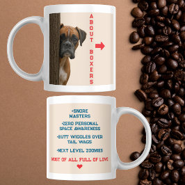 Over Boxers Funny & Loving Boxer Dog Quote Design Koffiemok