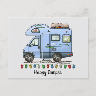 Over Cab Camper RV Briefkaart