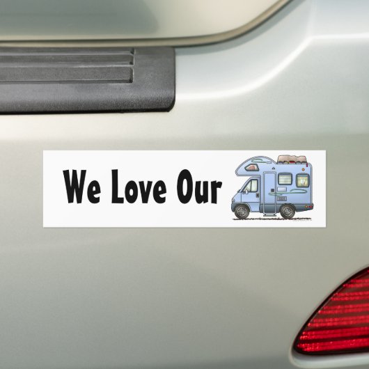 Over CAB Camper RV Bumpersticker (Op auto)
