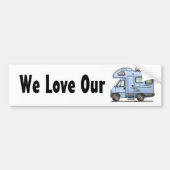Over CAB Camper RV Bumpersticker (Voorkant)