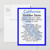 Over Californië Briefkaart (Voorkant / Achterkant)