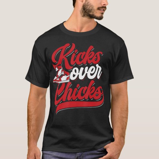 Over Chicks Schoenenverzamelaar Sneakerhead Sneake T-shirt (Voorkant)