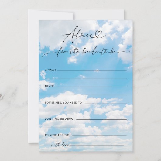 Over cloud 9 Vrijgezellenfeest Advies en Wensen Ka Kaart (Voorkant)