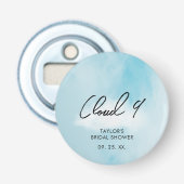 Over Cloud 9-Vrijgezellenfeest Button Flesopener (Voorkant)