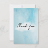 Over cloud 9 Vrijgezellenfeest Dreamweaver Sky Bedankkaart (Voorkant)