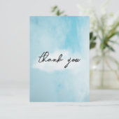 Over cloud 9 Vrijgezellenfeest Dreamweaver Sky Bedankkaart (Staand voorkant)