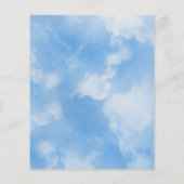 Over Cloud Nine Blue Vrijgezellenfeest Advice Game (Achterkant)