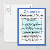 Over Colorado Briefkaart (Voorkant / Achterkant)