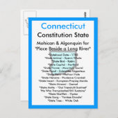 Over Connecticut Briefkaart (Voorkant / Achterkant)