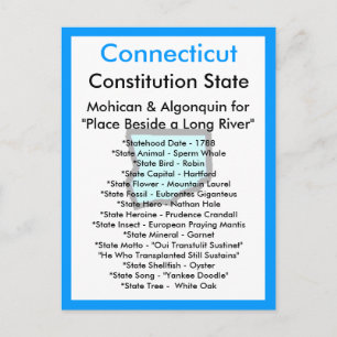 Over Connecticut Briefkaart
