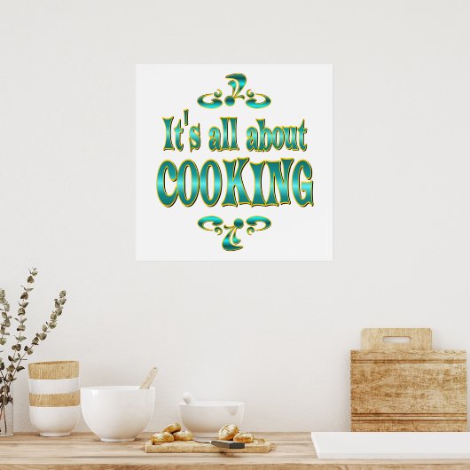 OVER COOKING POSTER (Keuken)