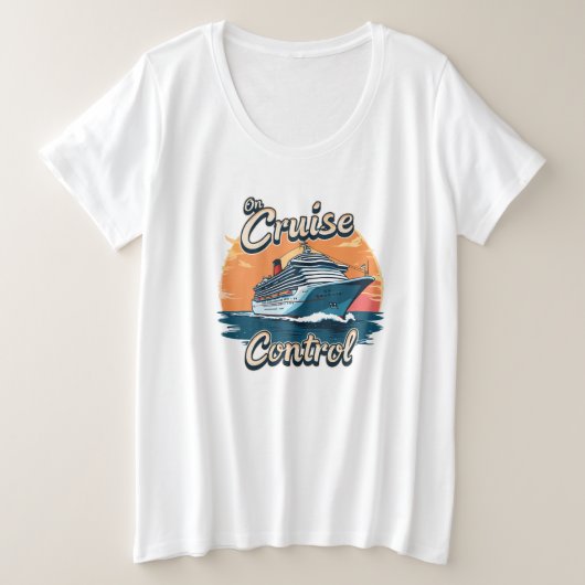 Over cruise control grote maat t-shirt (Design voorkant)