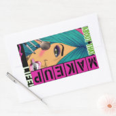 Over dat make-up leven rechthoekige sticker (Envelop)