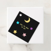 Over de aangepaste tekst Moon en Stars Bedankjes Labels (In situ)