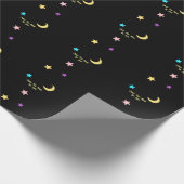 Over de aangepaste tekst Moon en Stars Cadeaupapier (Hoek)