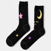 Over de aangepaste tekst Moon en Stars Sokken (Links)
