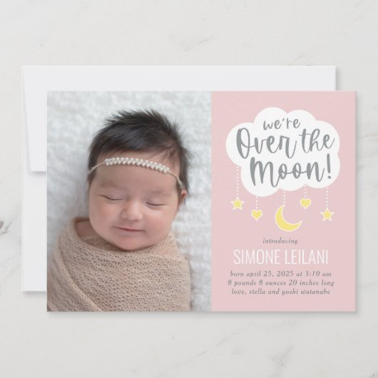 Over de aankondiging van de geboorte van de Moon B (Voorkant)